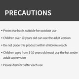 Outdoor Protection Hat Anti-Fog Pollution Dust Saliva Protective Cap Full Face HD Shield Cover Kids Black