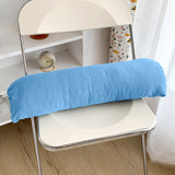 SOGA 2X 45cm Blue Triangular Wedge Lumbar Pillow Headboard Backrest Sofa Bed Cushion Home Decor