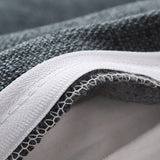 SOGA 4X 180cm Dark Grey Triangular Wedge Bed Pillow Headboard Backrest Bedside Tatami Cushion Home Decor
