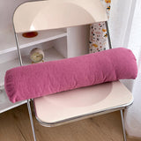 SOGA 45cm Magenta Triangular Wedge Lumbar Pillow Headboard Backrest Sofa Bed Cushion Home Decor