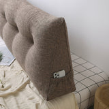SOGA 4X 120cm Coffee Triangular Wedge Bed Pillow Headboard Backrest Bedside Tatami Cushion Home Decor