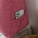 SOGA 4X 120cm Pink Triangular Wedge Bed Pillow Headboard Backrest Bedside Tatami Cushion Home Decor