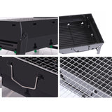 SOGA Portable Mini Folding Thick Box-type Charcoal Grill for Outdoor BBQ Camping