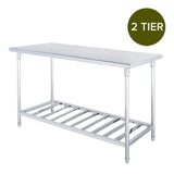 SOGA Commercial Catering Kitchen Stainless Steel Prep Work Bench Table 100*70*85cm